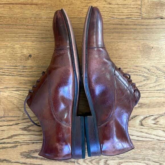 Florsheim Casablanca Cap Toe Oxford Dress shoe Cognac Brown Men’s Size 9D - Picture 3 of 10